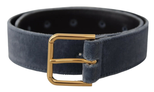 Cintura elegante in velluto blu navy firmata Dolce &amp; Gabbana