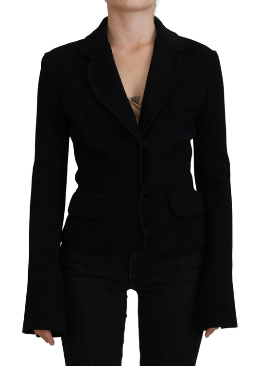 Giacca elegante nera a maniche lunghe Dolce &amp; Gabbana