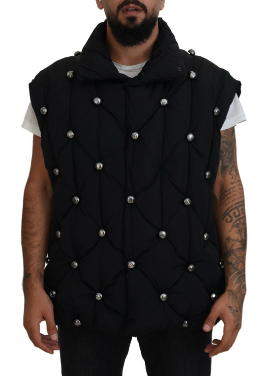 Dolce &amp; Gabbana Elegante Gilet Senza Maniche Nero