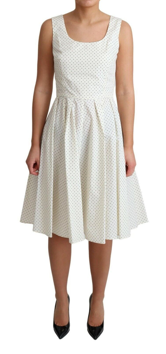 Vestido elegante sin mangas con lunares de Dolce &amp; Gabbana
