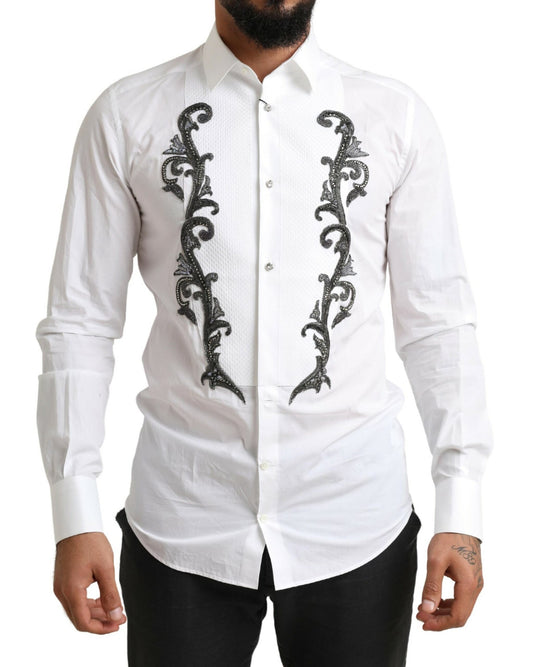 Camicia da smoking slim fit dello stilista italiano Dolce &amp; Gabbana
