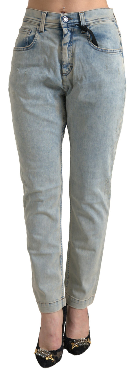 Jeans skinny a vita media Dolce &amp; Gabbana Chic in blu
