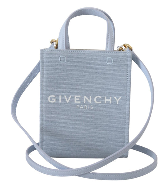 Borsa mini Givenchy Chic Cloud Blue in cotone