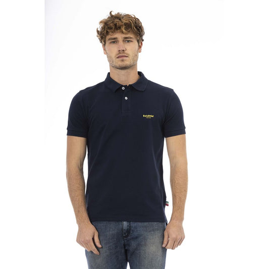 Baldinini Trend Blue Cotton Polo Shirt