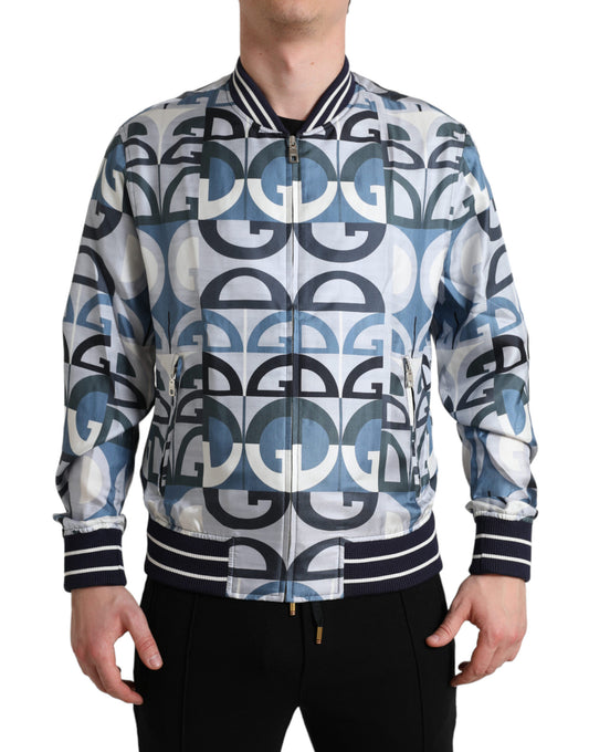 Bomber in seta multicolore Dolce &amp; Gabbana - Eleganza classica