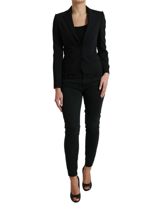 Blazer con revers a lancia in misto lana Dolce &amp; Gabbana