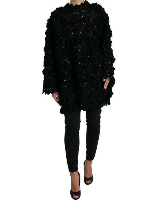 Jersey negro con lentejuelas de Dolce &amp; Gabbana