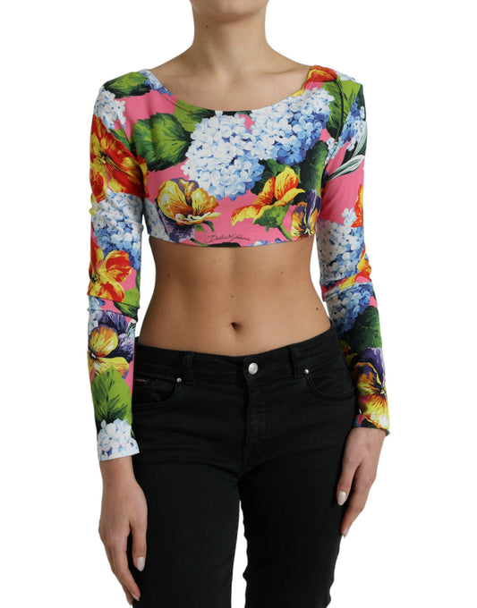 Blusa corta Dolce &amp; Gabbana Floral Elegance