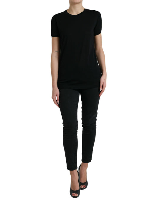 Dolce &amp; Gabbana Elegante T-shirt girocollo in lana