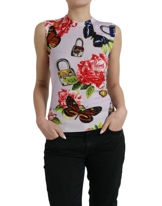 Canotta elegante in misto cashmere e seta Dolce &amp; Gabbana