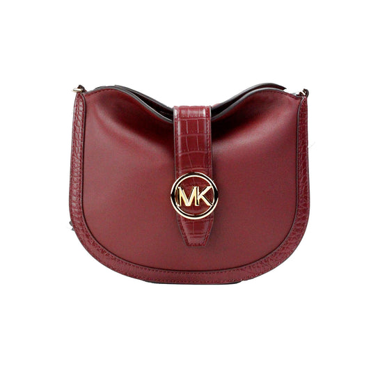 Borsa a tracolla pieghevole Gabby Small di Michael Kors in pelle color ciliegia scuro