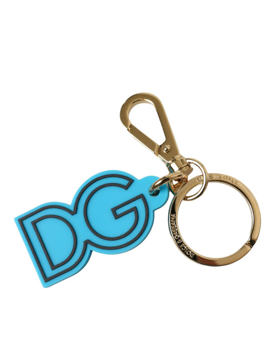 Elegante portachiavi blu e oro Dolce &amp; Gabbana