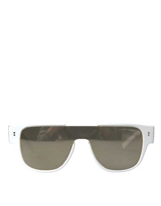 Occhiali da sole firmati Dolce &amp; Gabbana Chic in acetato bianco