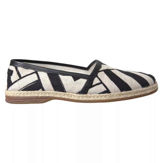 Espadrillas eleganti in pelle a righe Dolce &amp; Gabbana