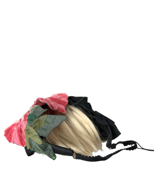 Dolce &amp; Gabbana Fascia Parrucchiera Diadema in Viscosa Nera Bianca