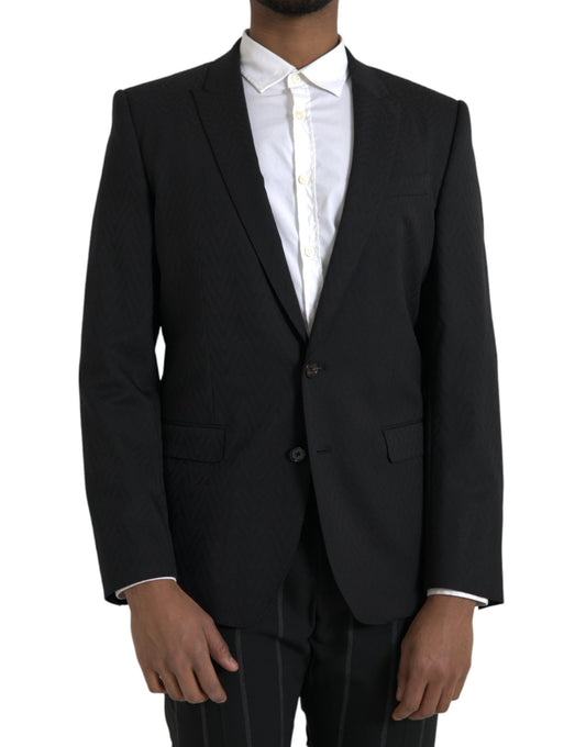 Giacca blazer slim fit MARTINI nera Dolce &amp; Gabbana
