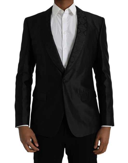 Blazer monopetto nero Dolce &amp; Gabbana MARTINI