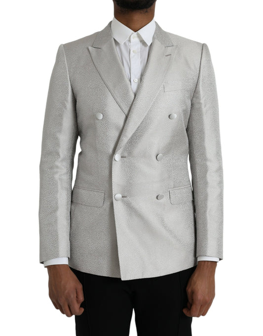 Blazer doppiopetto Dolce &amp; Gabbana Off White MARTINI