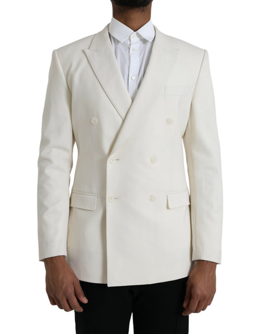 Blazer doppiopetto MARTINI in lana bianca Dolce &amp; Gabbana