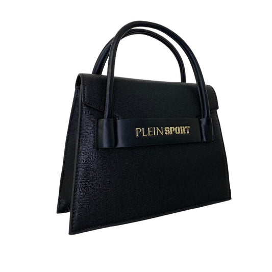 Borsa a mano da donna Plein Sport in polietilene nero