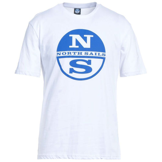 T-shirt in cotone con logo North Sails Crisp White