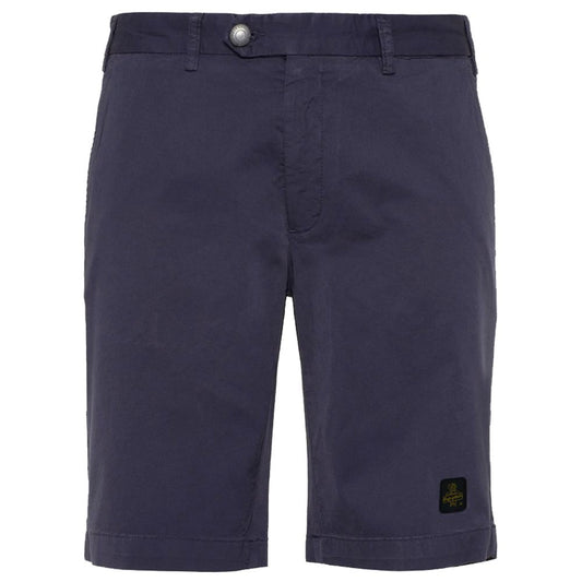 Bermuda Refrigiwear eleganti beige con toppa con logo