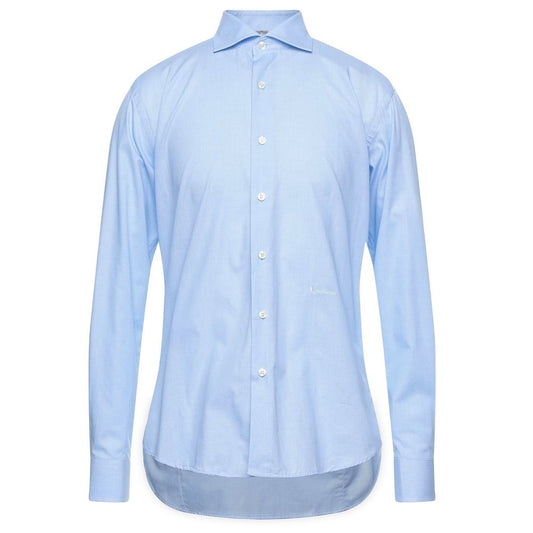 Aquascutum Light Blue Cotton Men Shirt