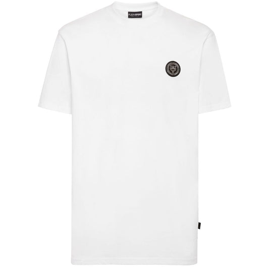 T-shirt da uomo in cotone bianco Plein Sport