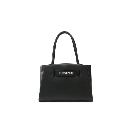 Borsa Plein Sport Chic Ebony con logo argentato