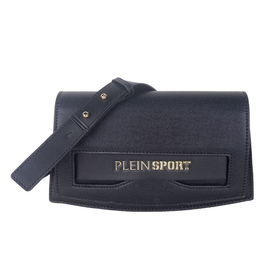 Borsa a tracolla da donna Plein Sport in polietilene nero