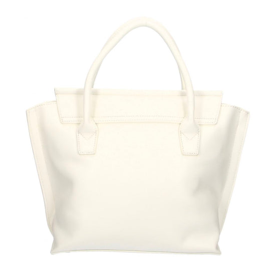 Borsa a mano elegante bianca Plein Sport con chiusura magnetica