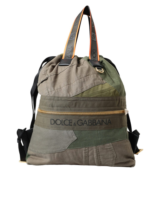 Zaino Dolce &amp; Gabbana Patchwork Verde Militare