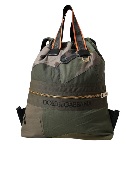Zaino Dolce &amp; Gabbana Patchwork Verde Militare
