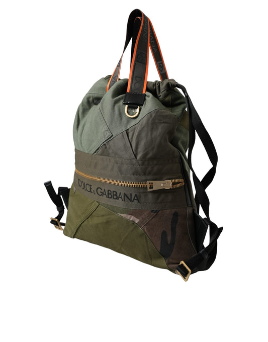 Zaino Dolce &amp; Gabbana Patchwork Verde Militare