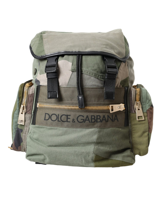 Zaino Dolce &amp; Gabbana Patchwork Verde Militare