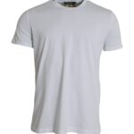 T-shirt a maniche corte con scollo rotondo in cotone bianco Dolce &amp; Gabbana