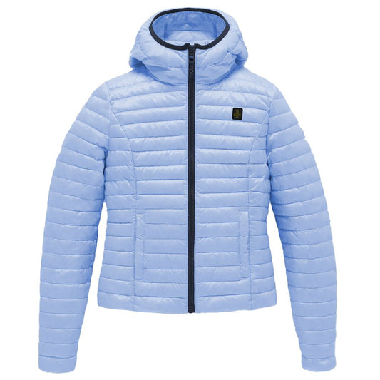 Giacca da donna Refrigiwear in poliammide azzurro chiaro