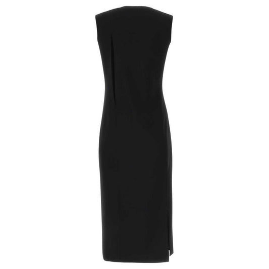 Abito da donna in viscosa nera Versace