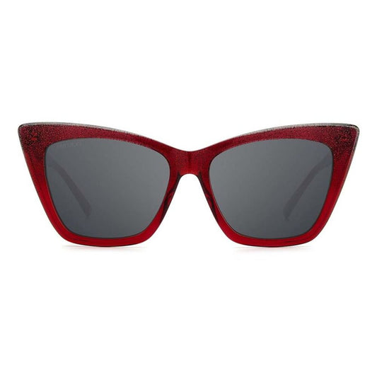 Jimmy Choo Red Haircalf Sunglasses