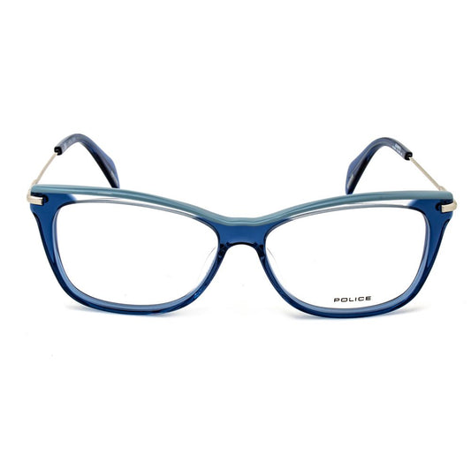 Monturas de acetato azul policía