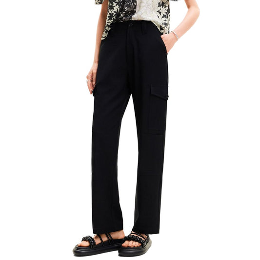 Vaqueros y pantalón de poliéster negro Desigual