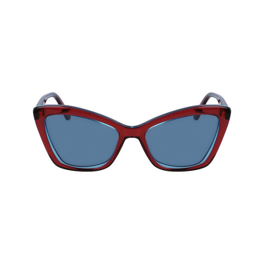Karl Lagerfeld Red Haircalf Sunglasses