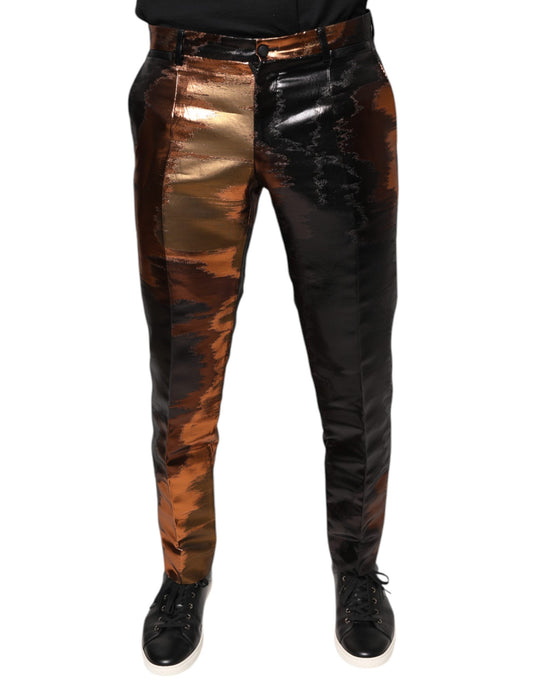 Pantalones ajustados de jacquard multicolor de Dolce &amp; Gabbana para hombre
