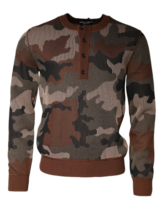 Suéter Dolce &amp; Gabbana con estampado de camuflaje multicolor para hombre