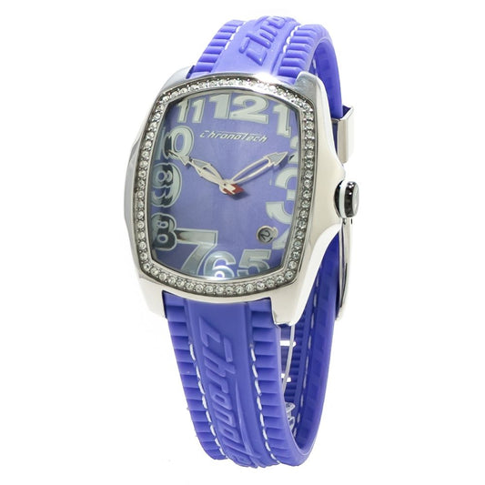 Reloj Chronotech de caucho azul