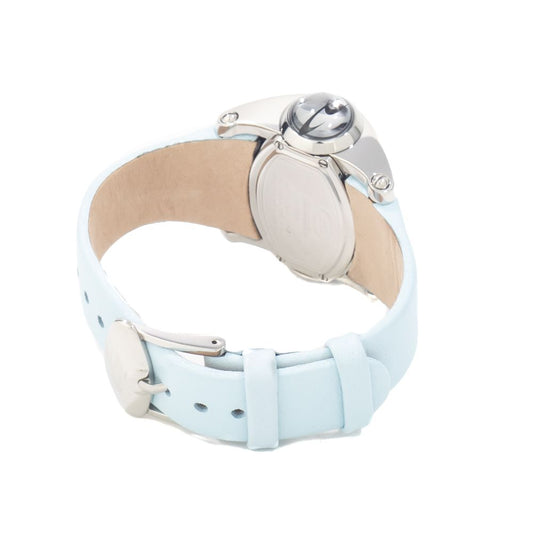 Reloj de cuero azul Chronotech