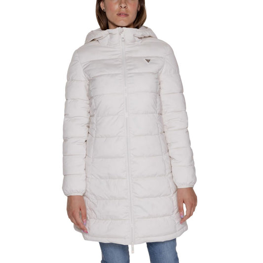 Chaquetas y abrigos de poliéster blancos Guess Active
