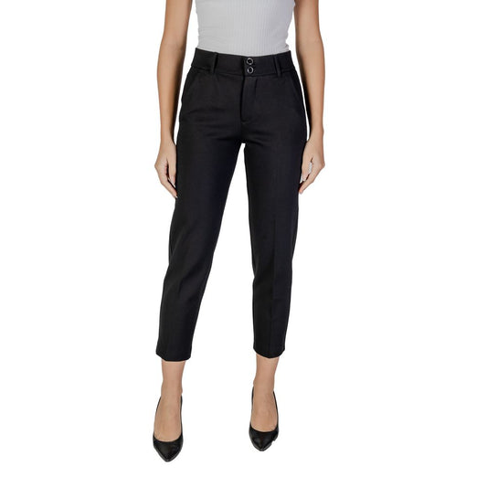 Jeans e pantaloni in viscosa nera Street One