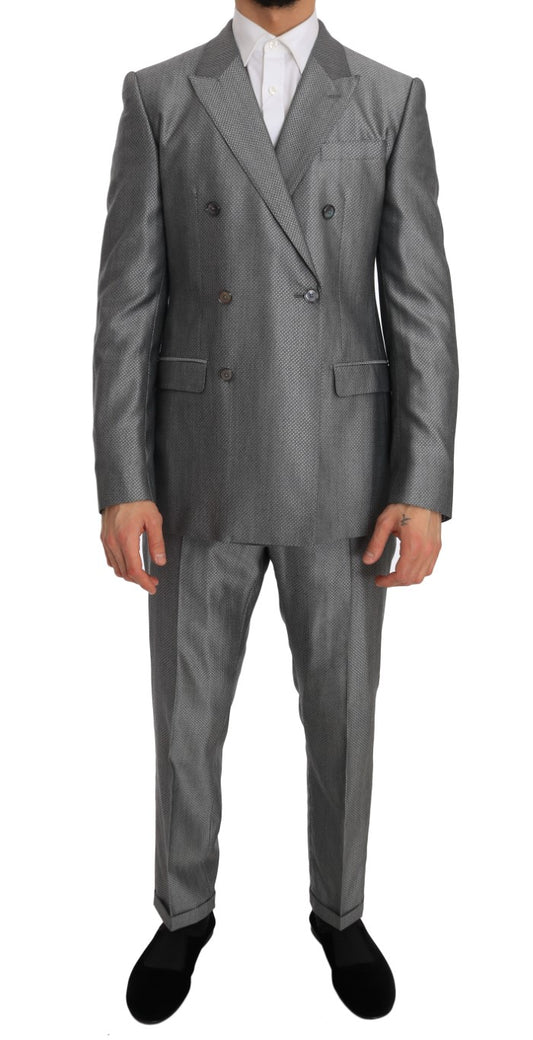 Dolce &amp; Gabbana Elegante abito doppiopetto nero