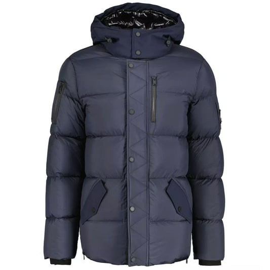 Chaqueta de nailon azul Moose Knuckles